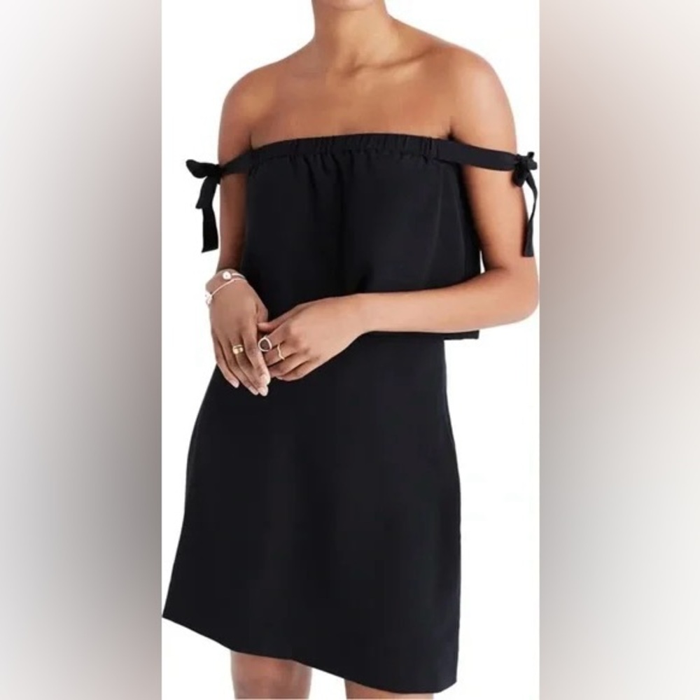 Madewell Off-the-Shoulder Silk Dress